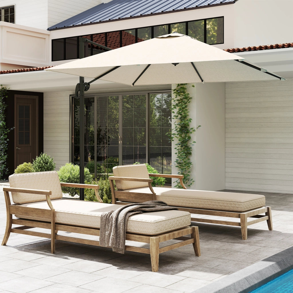 Ombrellone da Giardino ¨C zephmum ¨C Grigio, 250x250 cm
