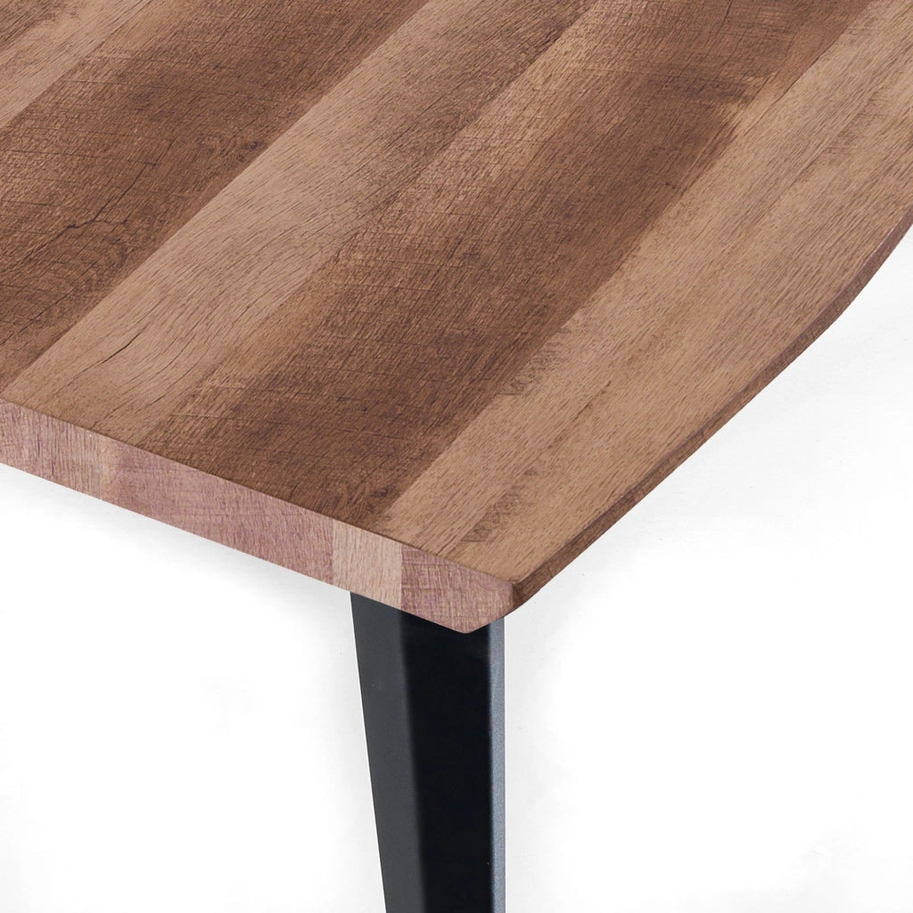 Tavolo fisso effetto legno finitura rovere cm. H.74 x P.90 x L.160