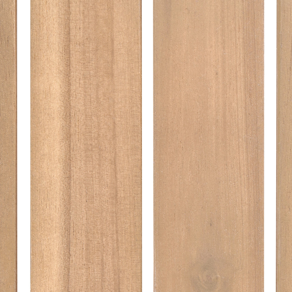 Tavolino da giardino in legno di acacia chiaro 128 x 69 cm, per esterni, design rustico, per terrazza o balcone