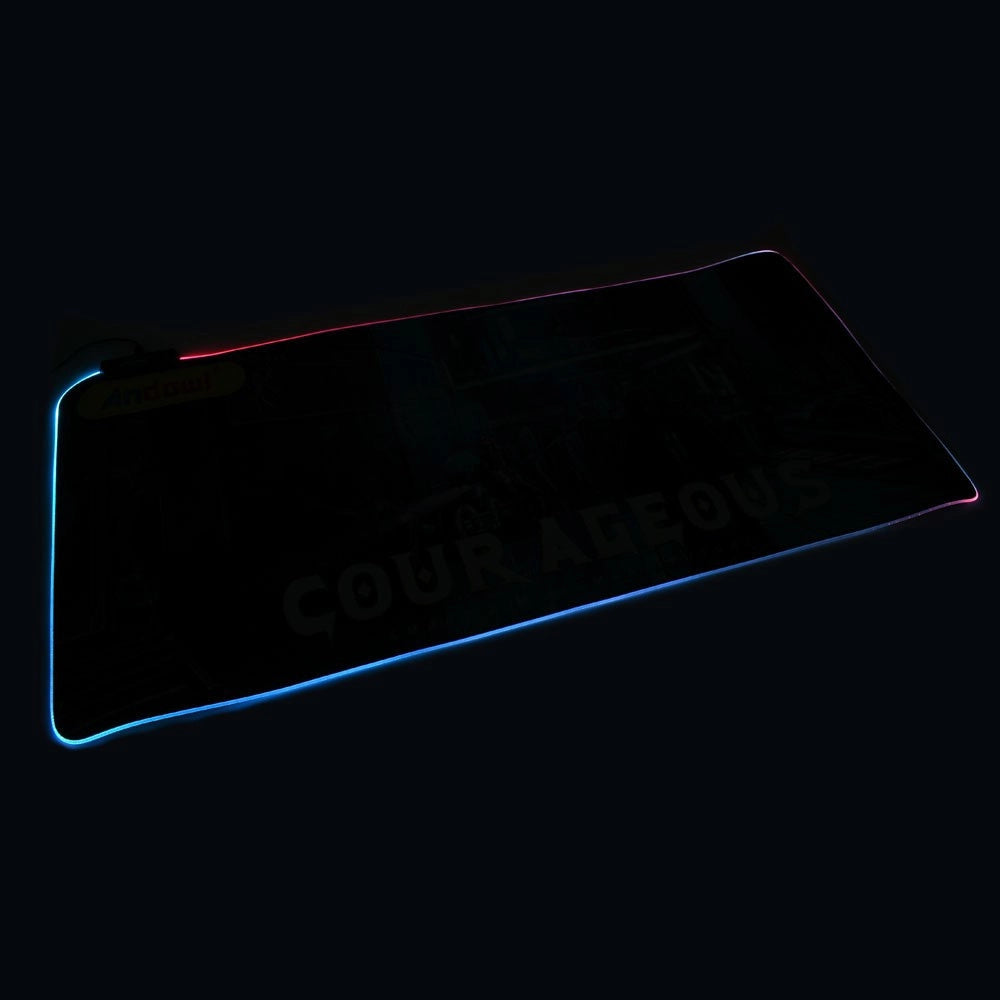 Trade Shop - Tappetino Gaming Mouse Pad I Giochi Iniziano Con Led Rgb Outline 80 X 30cm Q-r10 -