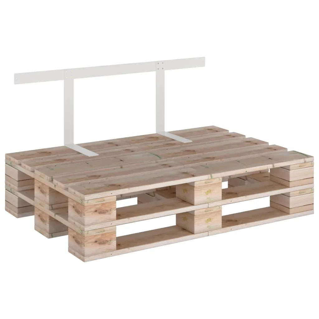 Schienale per Divano a Pallet Bianco 110 cm in Ferro CFW2457157