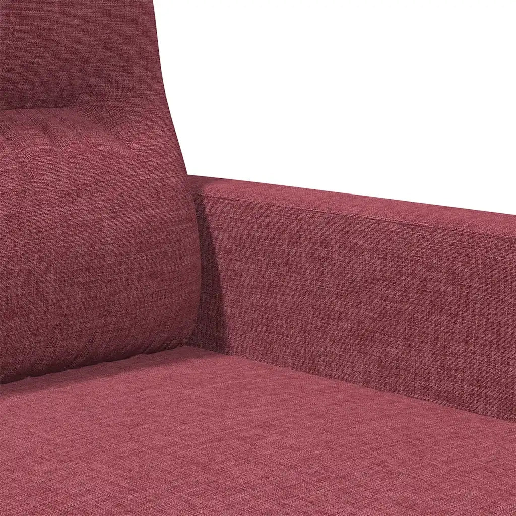 Divano a 3 Posti-Sofa 3 Posti Rosso Vino 180 cm in Tessuto 349283