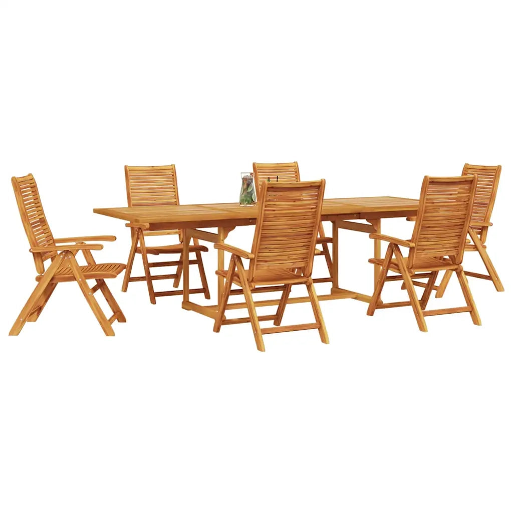 Set da Pranzo per Giardino 7 pcs Marrone 3375724