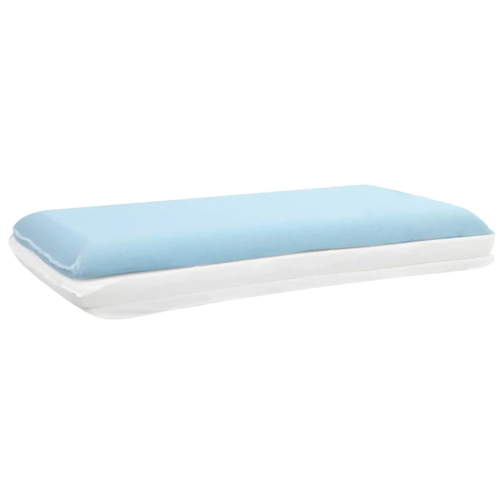 Cuscino da Letto Tinta unita Bianco 70 x 35 x 10 cm Schiuma Gel CFW3207048