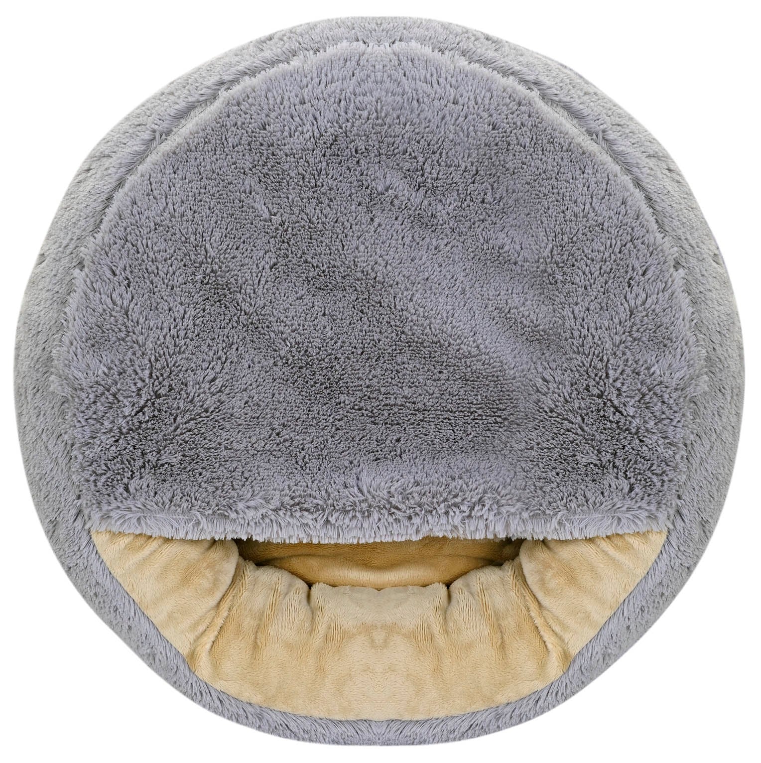 AIO FACTORY 70 cm FLUFFY Letto per cani impermeabile grigio chiaro