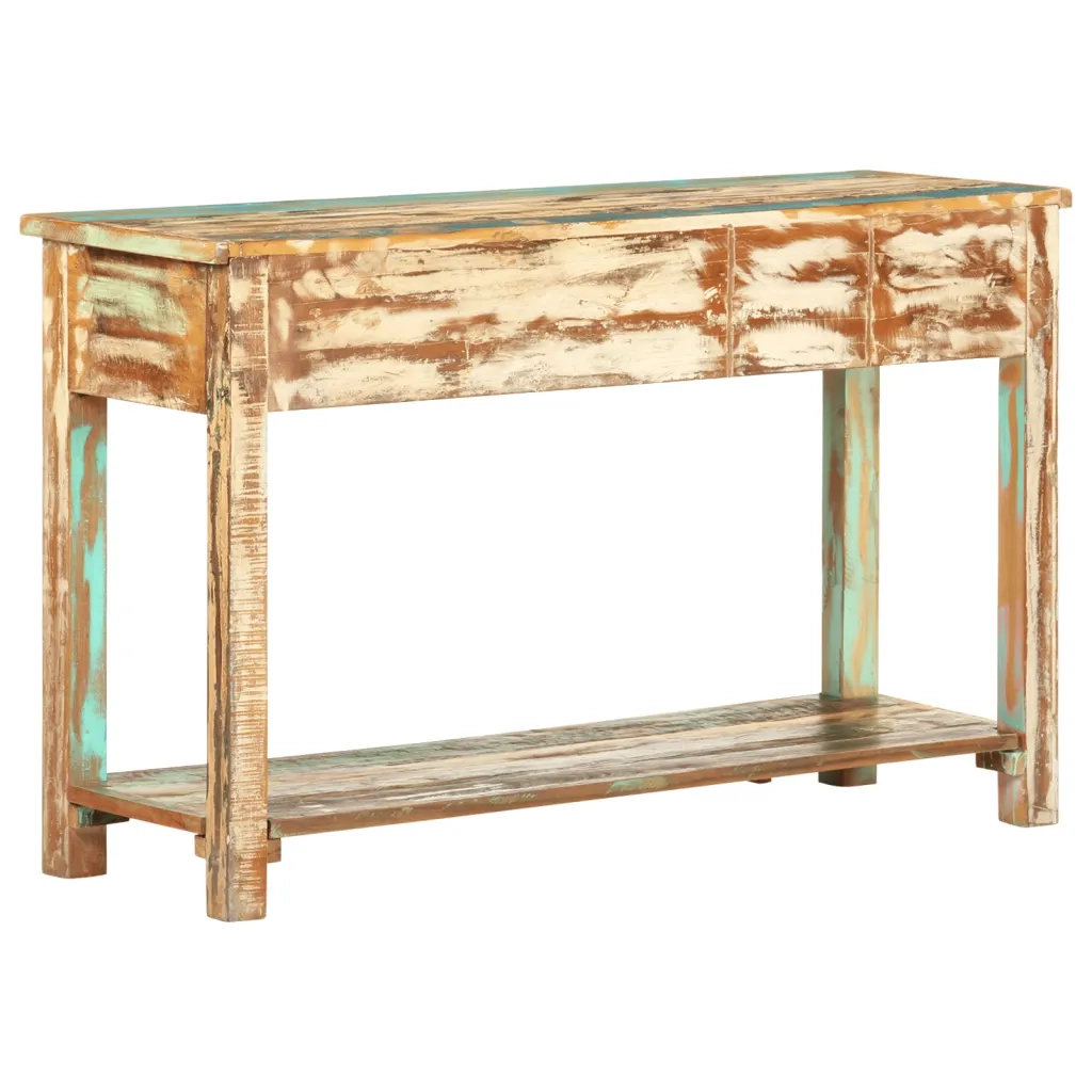 Tavolo Consolle 120x40x75 cm in Legno Massello di Recupero 247925