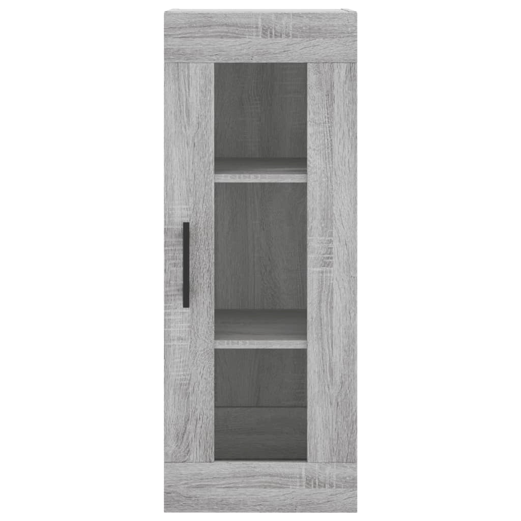Buffet credenza cassettiera armadio mobile contenitore organizer cucina soggiorno salotto rovere Sonoma alto 34,5 x 34 x 180 cm legno ingegnerizzato grigio 02_0035296