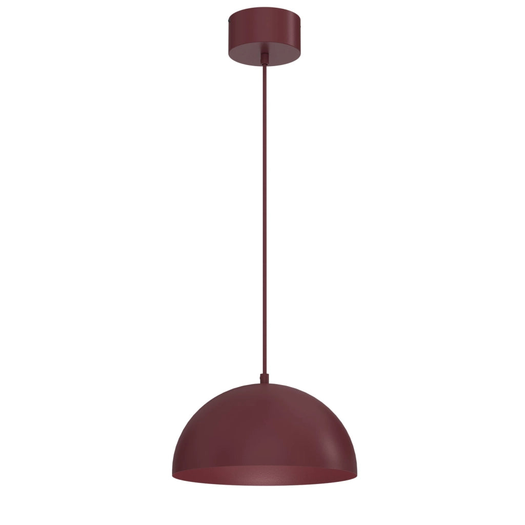 Lampada sospesa 1xE27 bordo acciaio 29 cm Sola Luminex
