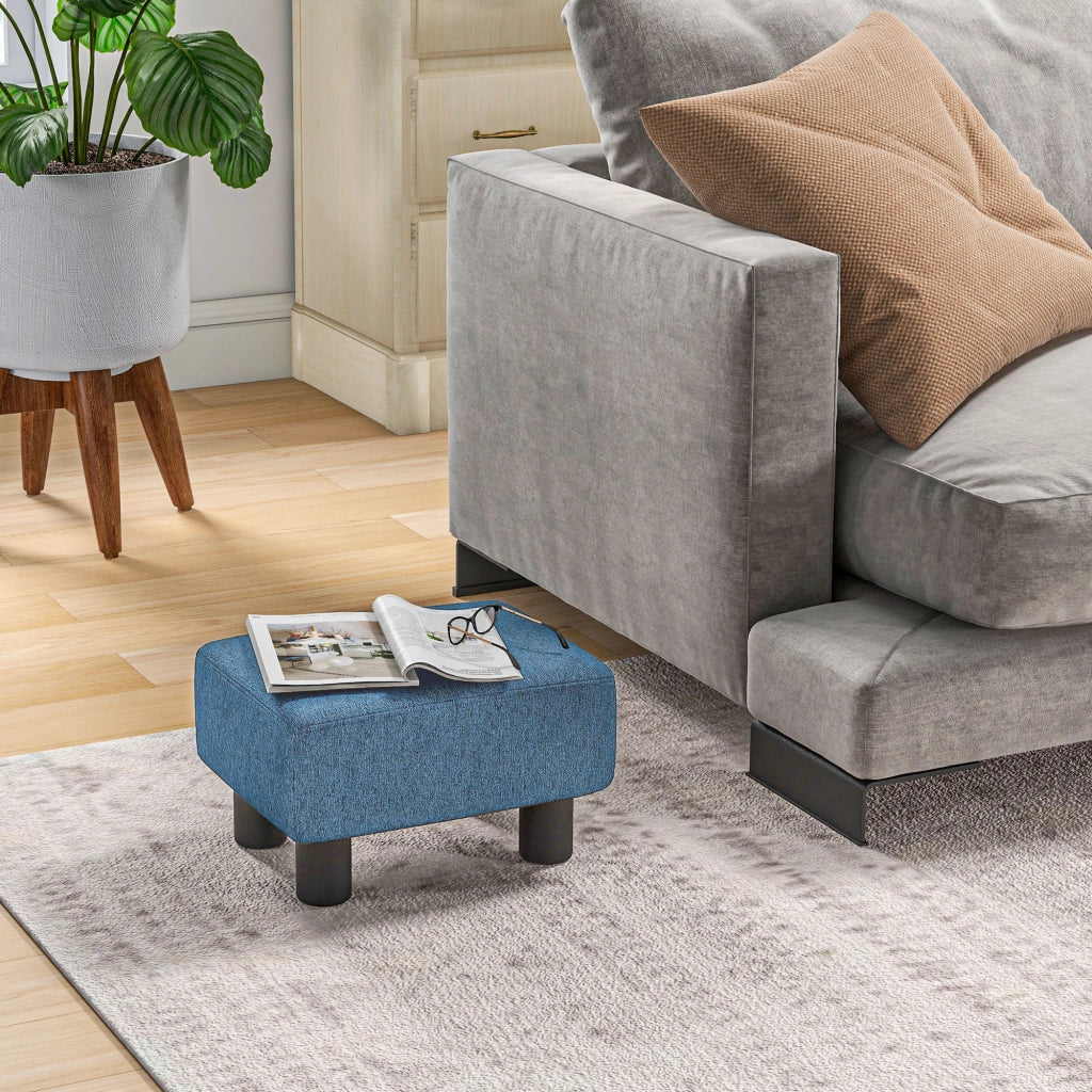 Pouf ¨C zephmum ¨C blu scuro 40x30x24 cm