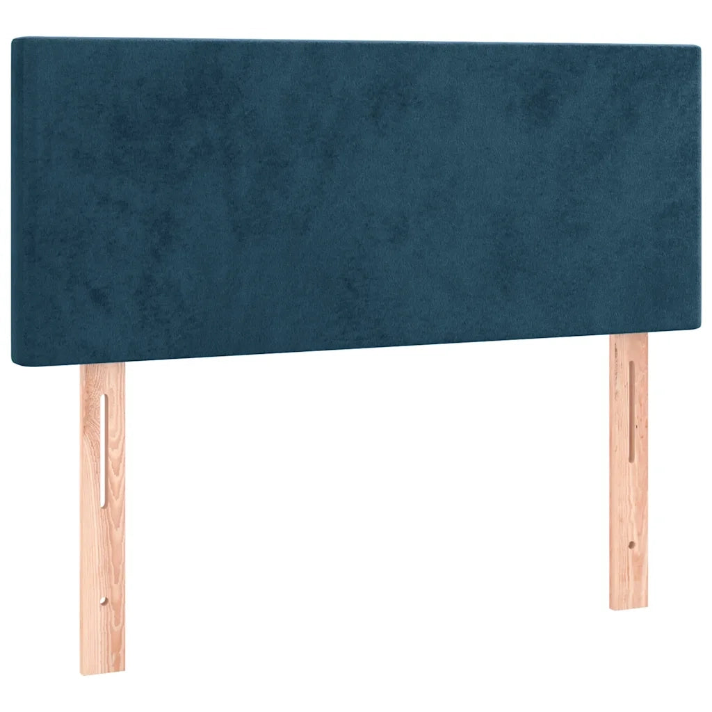 Letto a Molle con Materasso e LED-Struttura Letto con Materasso Blu Scuro 90x200cm in Velluto 884034