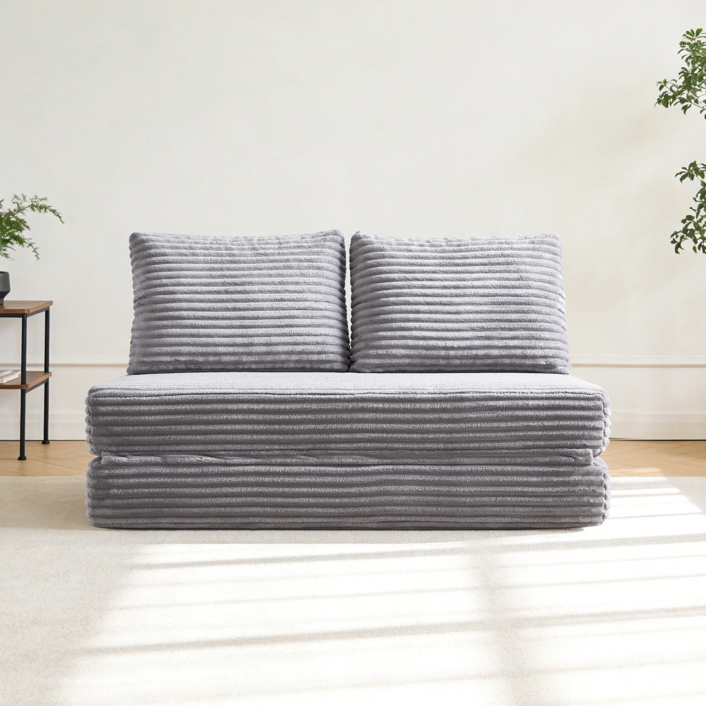 Divano Letto Grigio Chiaro ¨C MINIMAL ¨C Tessuto Kato, Senza Montaggio