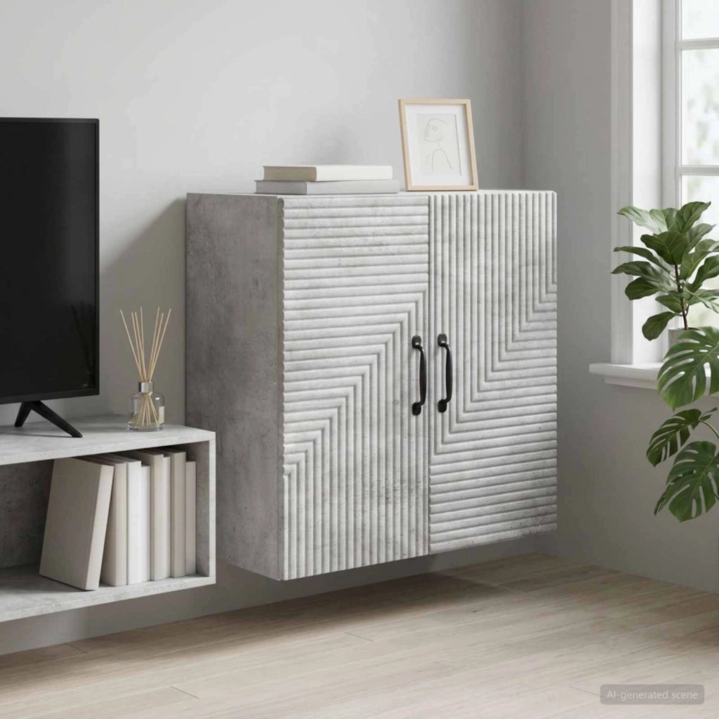 Mobiletto a muro Grigio Cemento 59 x 31 x 60 cm 898578