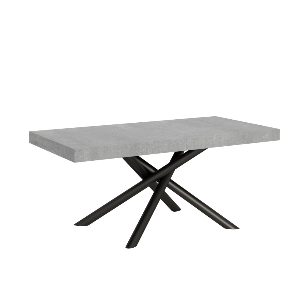 Tavolo Allungabile 200-304x90x77 cm Famas Cemento Telaio Antracite