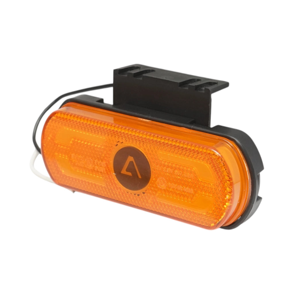 Luce di posizione laterale LED 12-24V gialla con supporto 133x53x25mm Breckner Germany