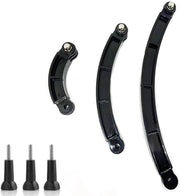 Verlengarm cirkelboog 3-in-1, 7,5/13,5/19,5 cm, helmhouder compatibile con GoPro Hero, GeekPro, 4K, EK7000, SJCAM