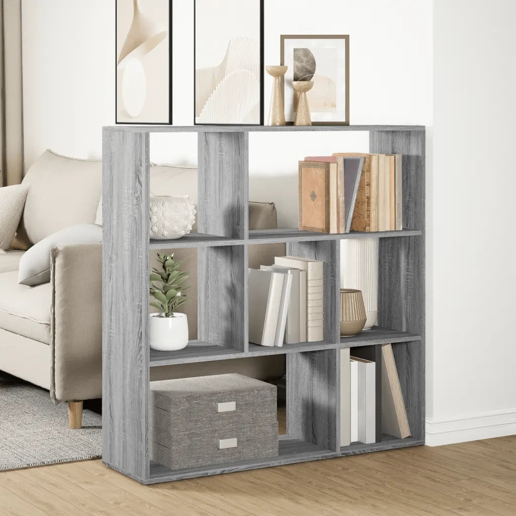 Libreria Divisorio Grigio Sonoma 102x29x103,5 cm in Truciolato 858053