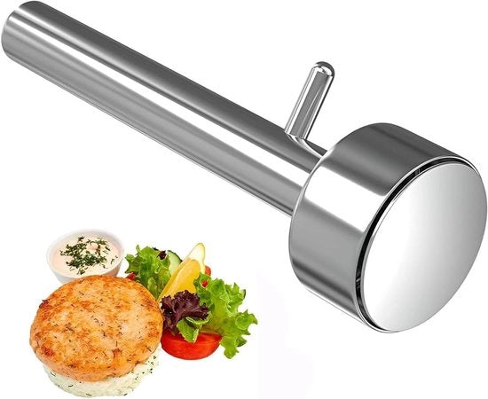Portionatore di Falafel Professionale - Cucchiaio in Acciaio Inox per la Preparazione di Falafel e Polpette - 4 cm di Diametro per Portate Precise