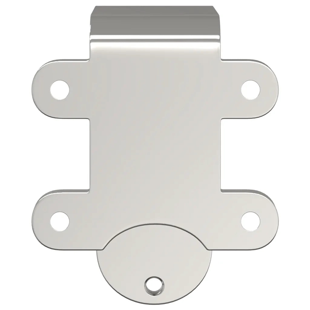 Staffe Bypass Porta della Fienile 4 pz Guide Tonde Acciaio Inox 4009761