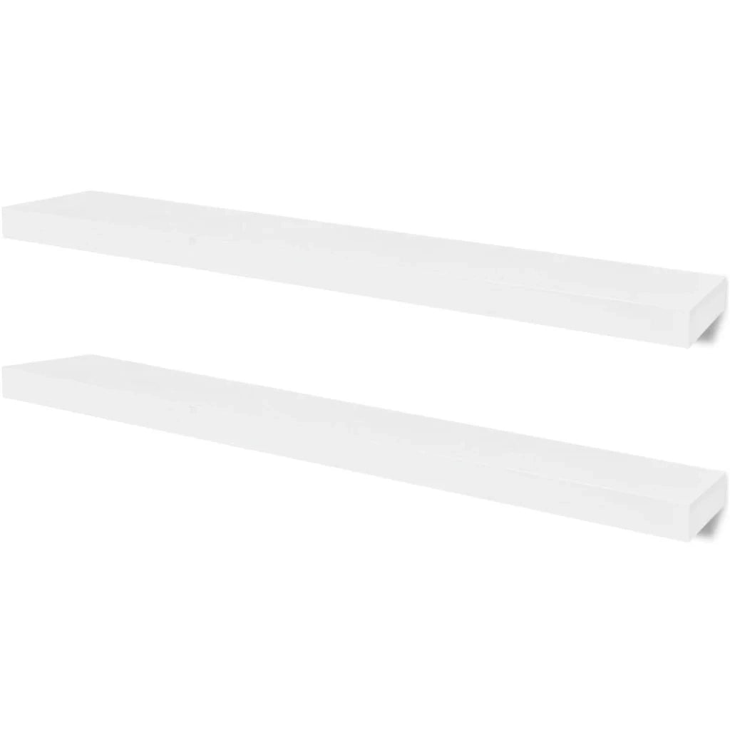 Mensola/armadietto da parete in MDF bianco per DVD/libri 2702111/2