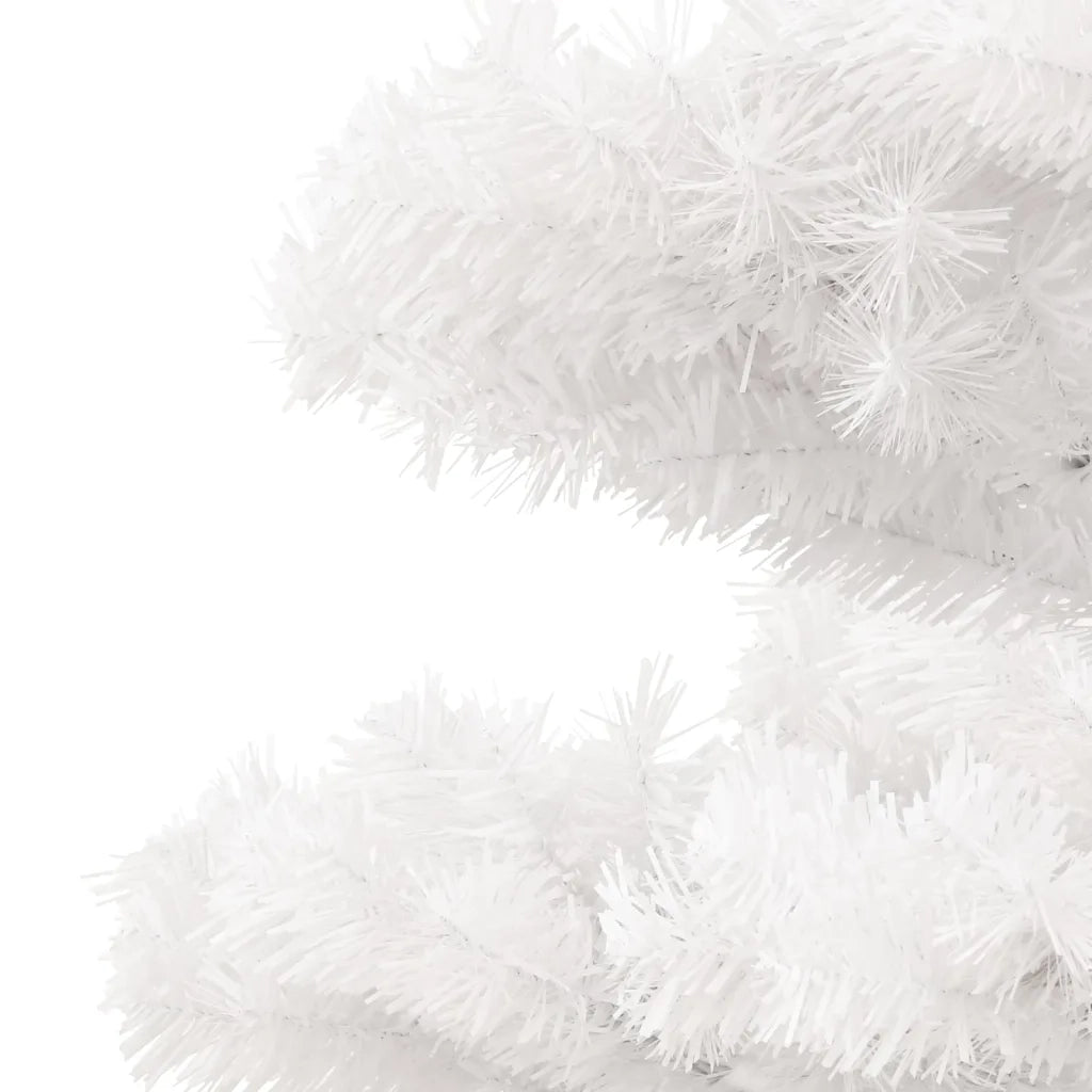Albero di Natale Preilluminato con Vaso Bianco 180 cm in PVC 344654