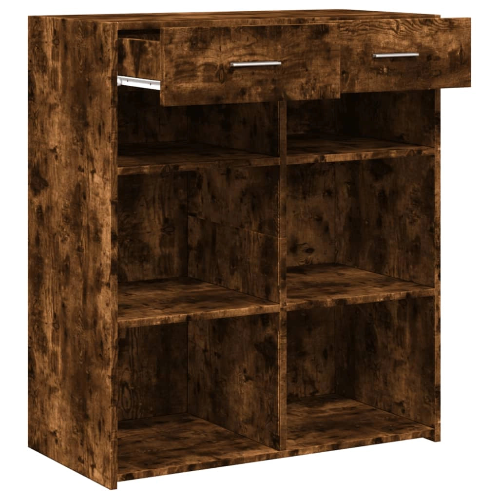 Buffet credenza cassettiera mobiletto mobile contenitore organizer cucina soggiorno salotto 80 x 42,5 x 93 cm legno ingegnerizzato marrone 02_0031115