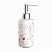 Trade Shop - Dispenser Per Sapone Liquido Con Fiori Accessorio Portasapone Arredo Bagno 69917 -