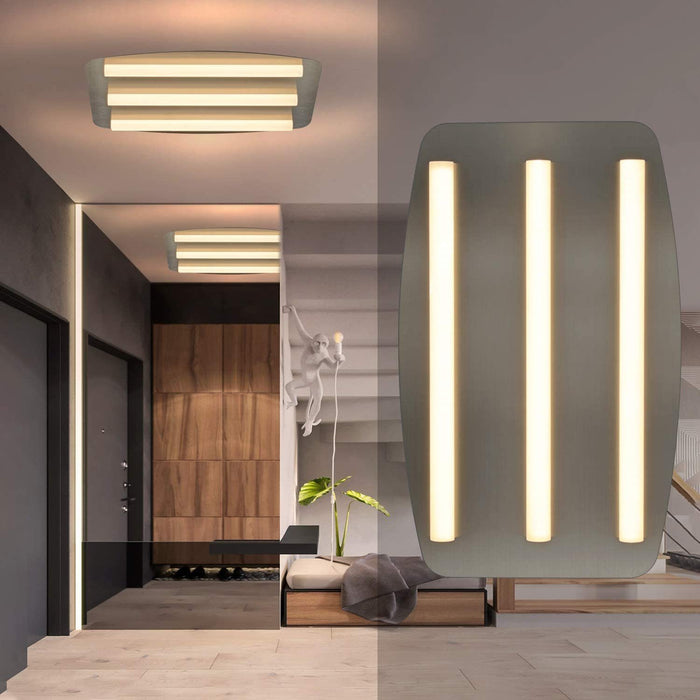 ZMH Lampada da soffitto LED nichel acrilico per interni cucina anche parete