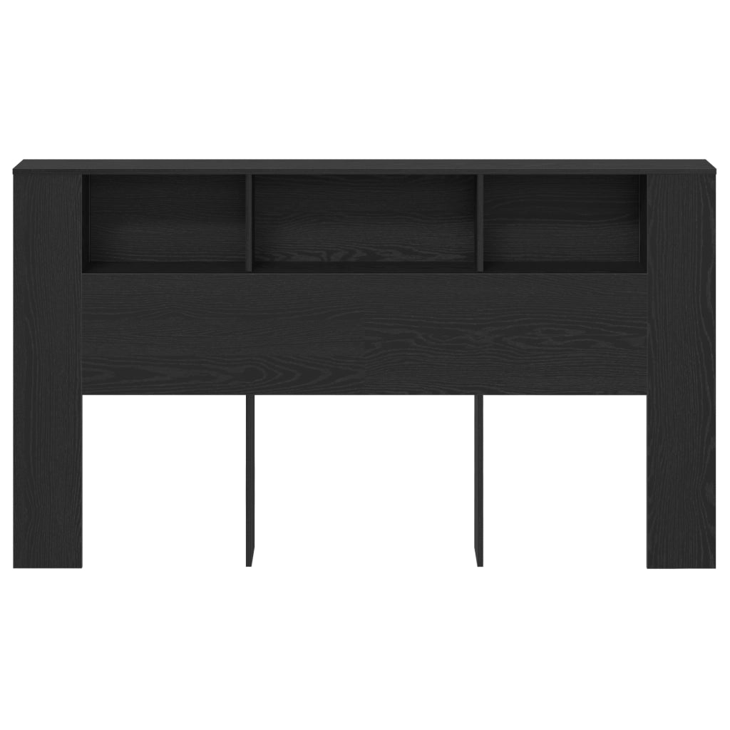 Cabina Testiera  in Rovere Nero - 180x18.5x102.5 cm