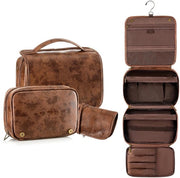 Toilette in PU-leer per uomo e donna, toilette appeso, toilette 3 in 1 rimovibile, 29,5 x 22 x 10 cm