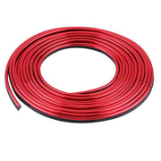 Trade Shop - Striscia Profilo Decorativa Adesivo Cromato Cromata Rosso Ws1180 Interno Auto -