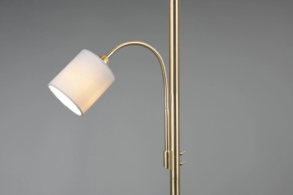 Lampada da terra HOTEL oro/beige 2 luci E14/E27 Trio