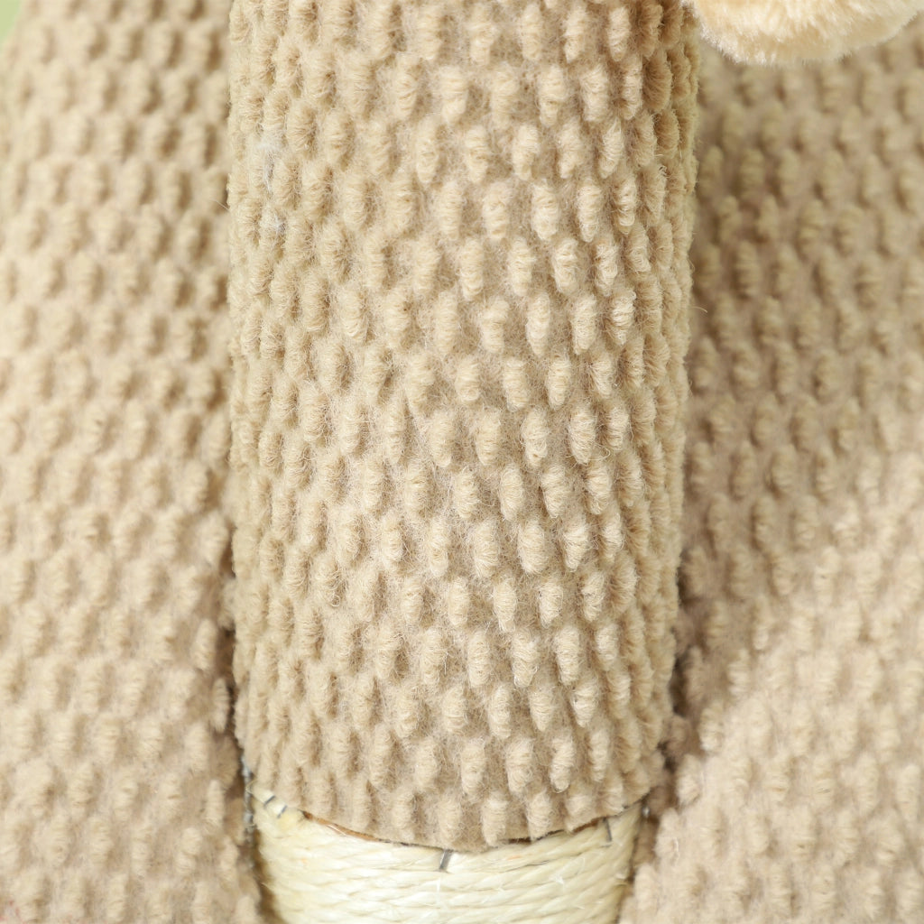 Tiragraffi con Tappetino Graffiatoio, Palla Gioco, Sisal - Xylo - 54 cm Beige