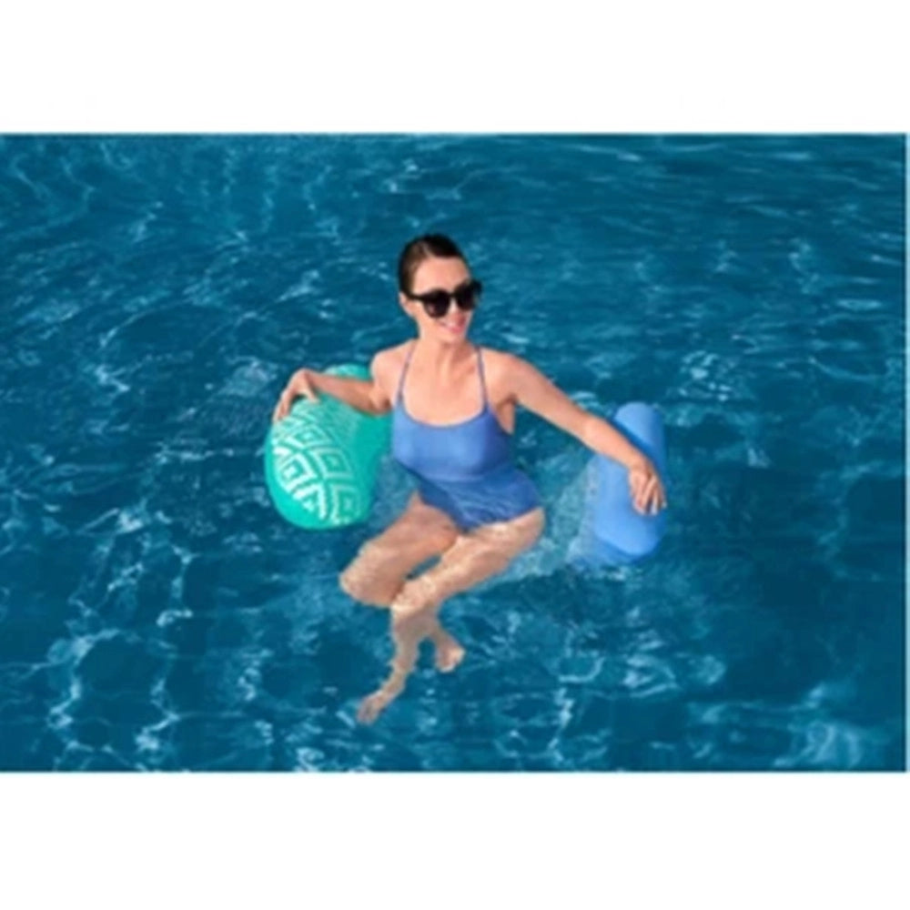 Trade Shop - Materassino Luxury Con Rete Gonfiabile 145 X 87 Cm Per Piscina Mare Estate 43555 -