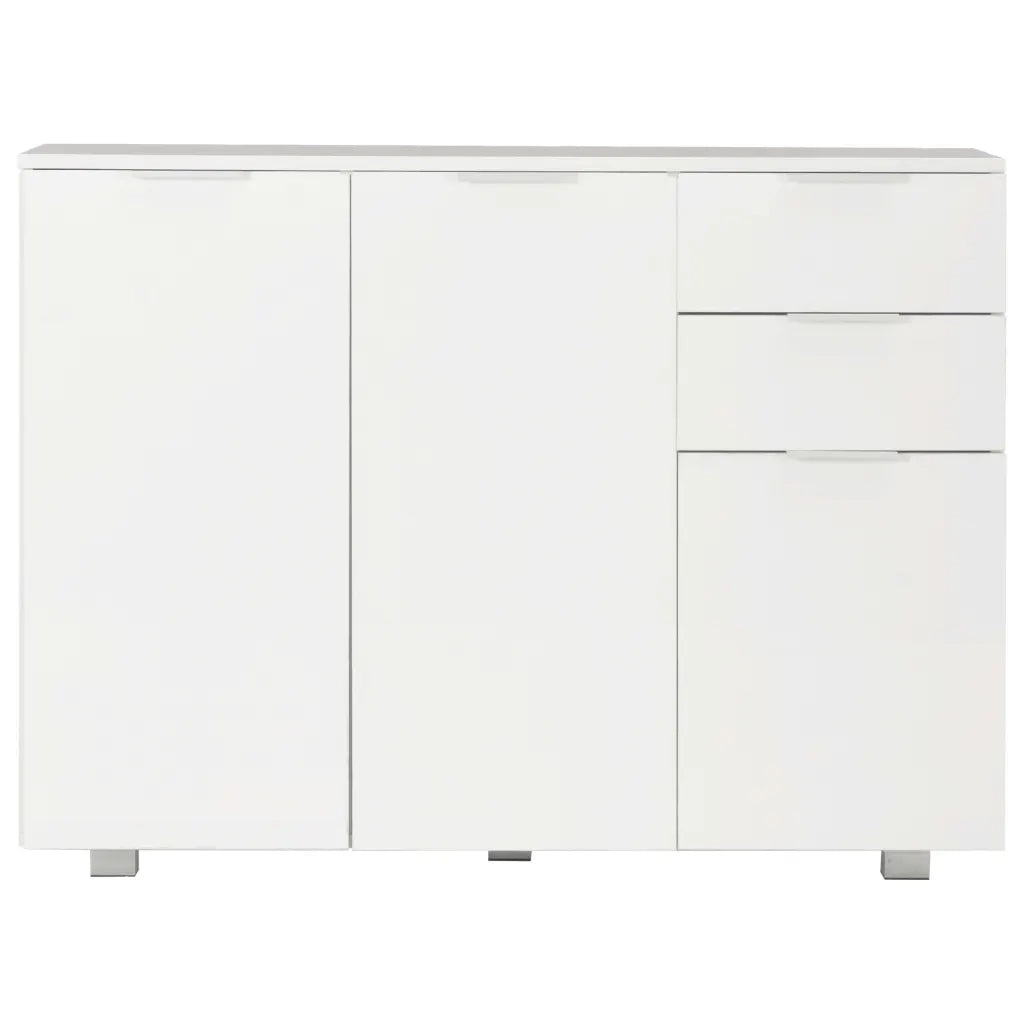 Credenza | Madia | Buffet da pranzo | Armadio da pranzo Bianco Lucido 107x35x80,5 cm