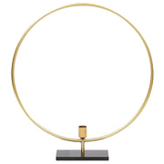 Portacandele Metallo Dorato 45 cm Candeliere decorazione Cerchio Glam
