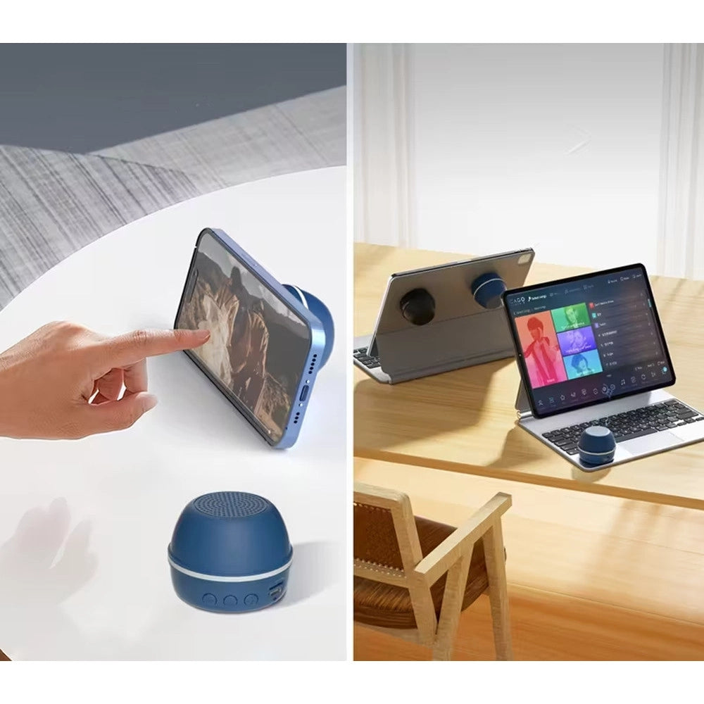 Trade Shop - Altoparlante Bluetooth Wireless Senza Fili Magnetico Multifunzione Portatile Q-yx291 -