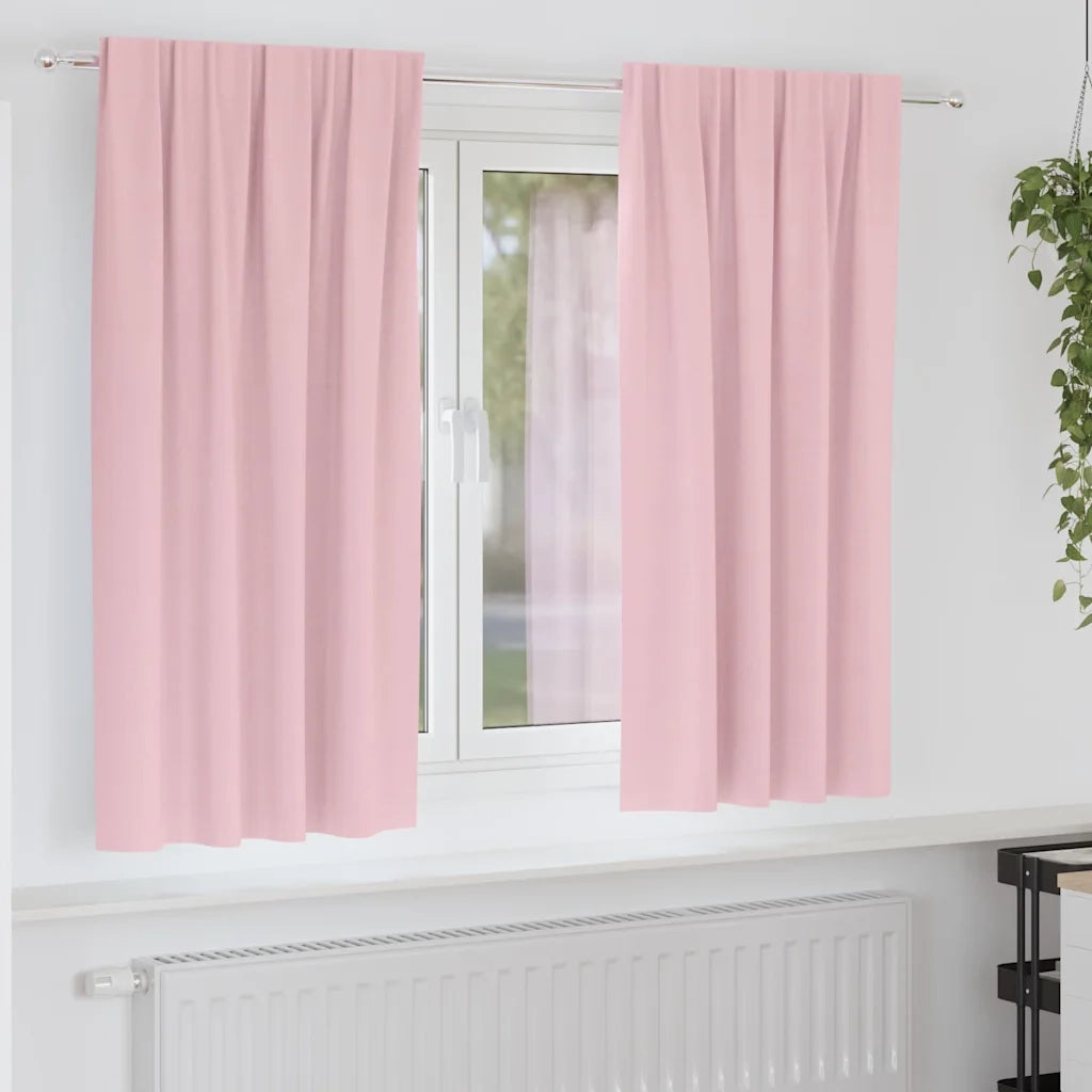 Tende Blackout con Anelli 2 pcs Rosa baby 175 x 140 cm 4107519