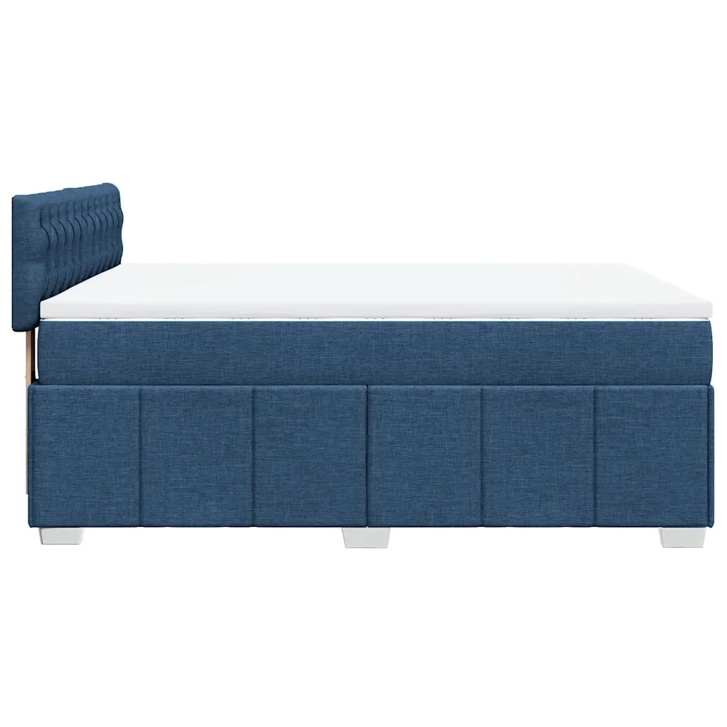 Giroletto a Molle con Materasso Blu 140x190 cm in Tessuto 3289376