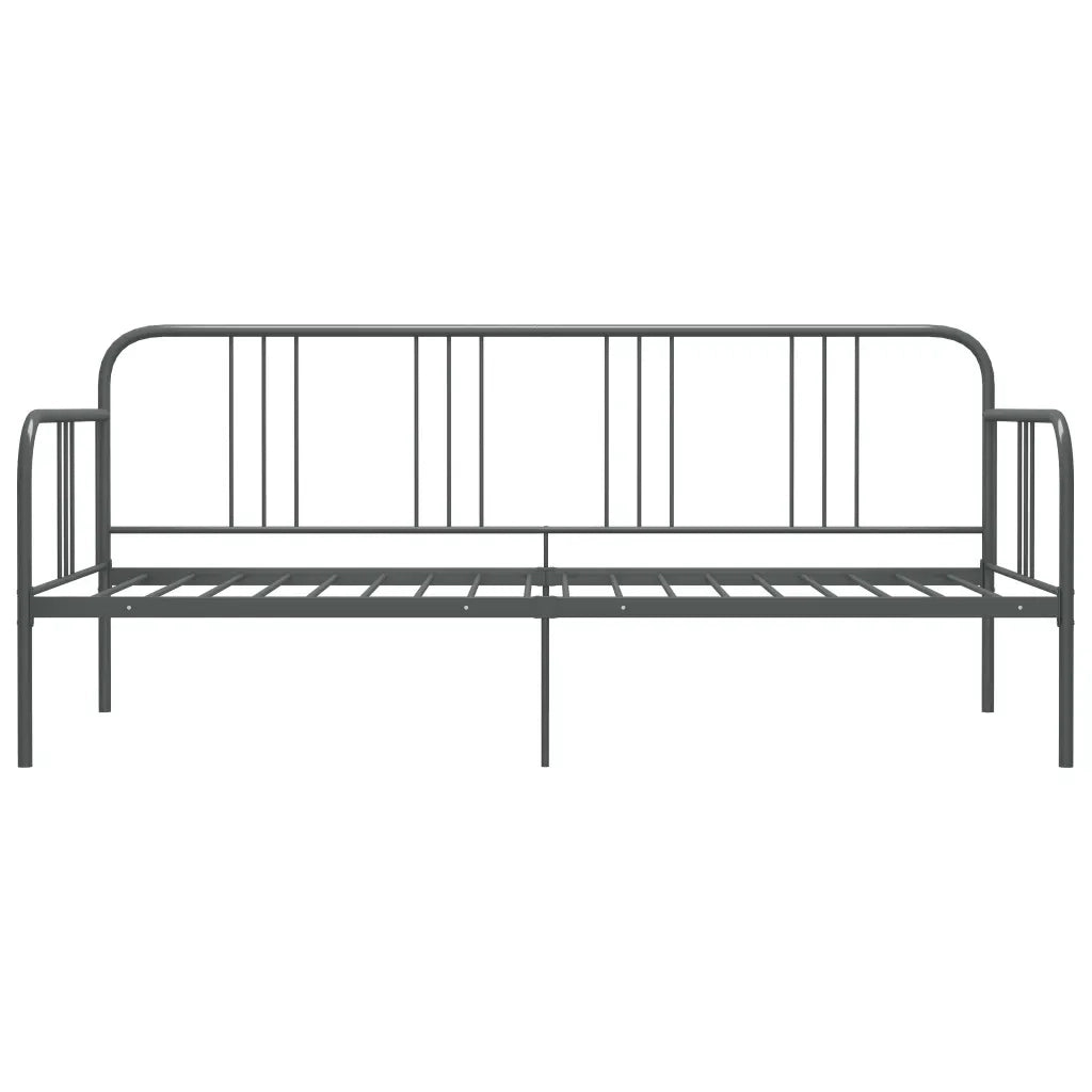 Divano Letto Grigio in Metallo 90x200 cm cod mxl 59172
