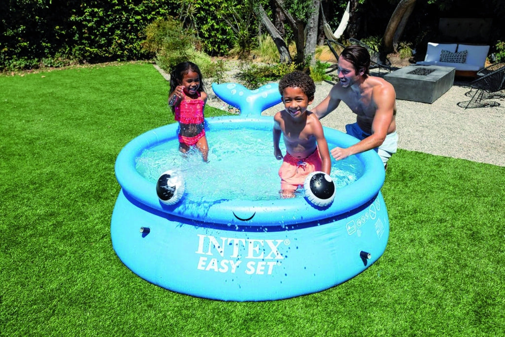 Intex PISCINA TONDA AUTOPORTANTE EASY SET JOLLY WHALE Ø cm. 183x51 h lt. 880