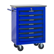 Mobile contenitore con 7 cassetti e ruote con chiusura a chiave per garage; officina e magazzino