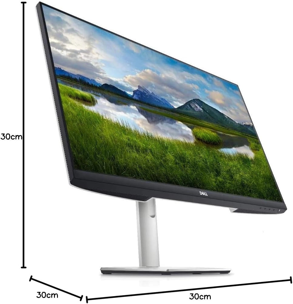 Dell S2721DS 27" QHD (2560x1440) Monitor, 75Hz, IPS, 4ms, AMD FreeSync, 99% sRGB, Regolabile in Altezza, Altoparlanti integrati, DisplayPort, 2x HDMI, 3 Anni di Garanzia, Argento
