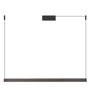 DAISHO PRO - Sospensione Orizzontale LED 42W 3000K CRI90, Finitura Titanio, IP20, Design Minimale Antiriflesso UGR<19 - Rossini Group