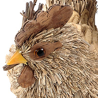 Set 2 Galli Decorativi con Contenitori 15 cm