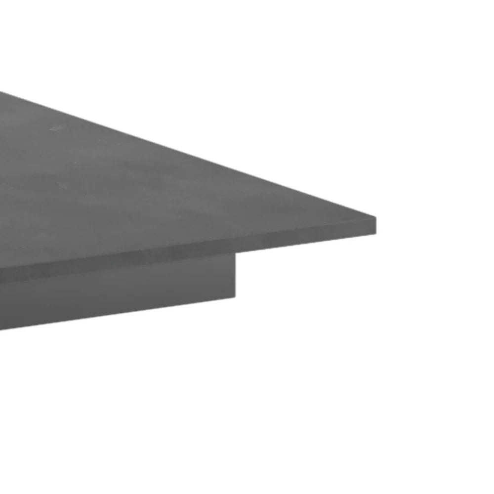 Tavolo da pranzo allungabile effetto cemento grigio Pluto 140-190x90 cm fino a 8 posti Made in Italy | Duzzle