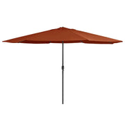 Ombrellone da esterno con palo in metallo 400 cm terracotta 02_0008268