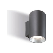Applique Per Esterno In Alluminio Grigio 2 Luci Led 10+10 W 4000K Show