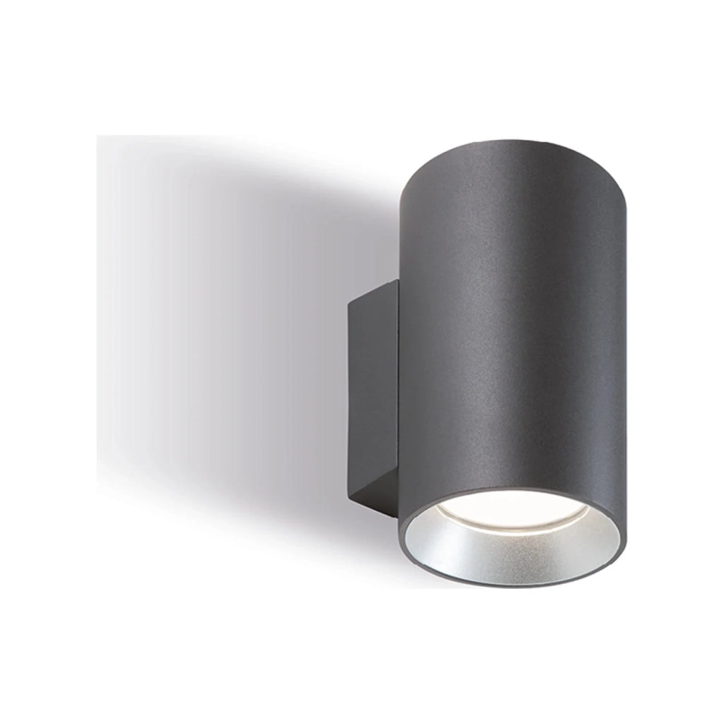 Applique Per Esterno In Alluminio Grigio 2 Luci Led 10+10 W 4000K Show
