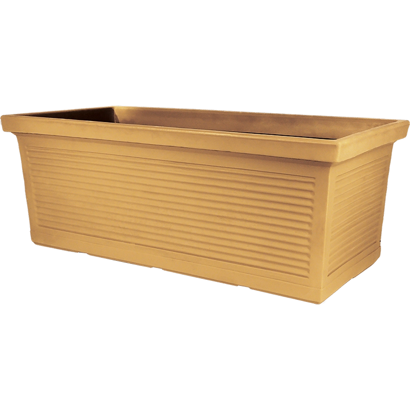 Vaso Fioriera decorativa classica tradizionale 80x40 H34 in polimero resistente impruneta per piante per giardini e terrazze - Made in Italy - Monacis
