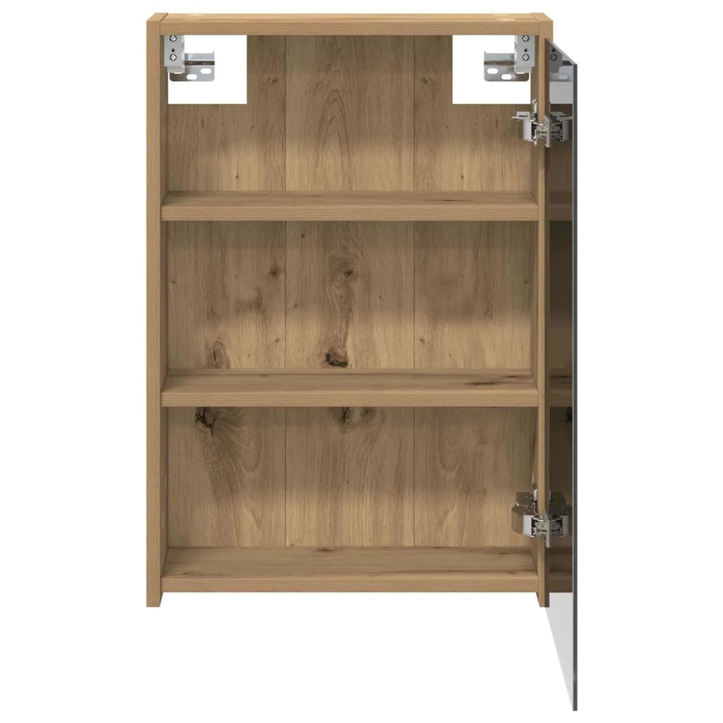 Mobiletto per specchio da bagno con porta Rovere Artigianale